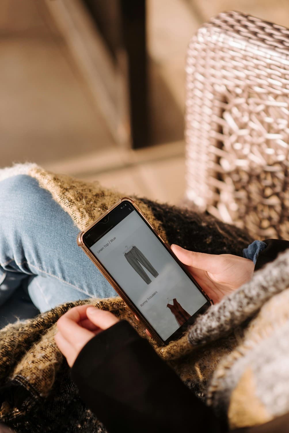 Navigation shopping sur smartphone